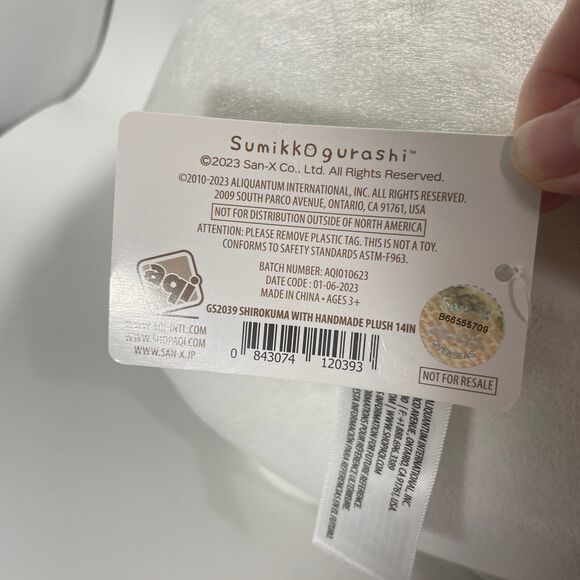 Lot of 2 San-X Sumikko Gurashi Shirokuma Plush Polar Bear Stuffed Animal Soft - Picture 7 of 12